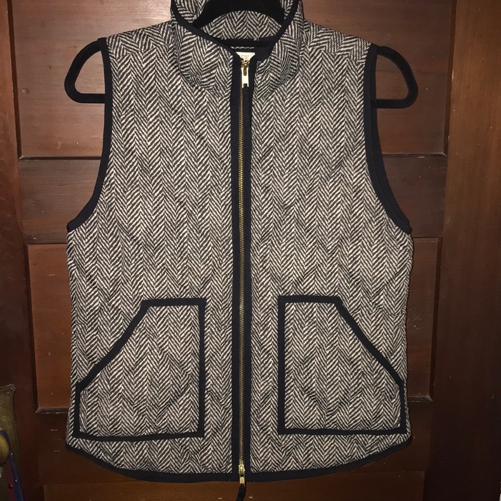 J Crew Classic Herringbone Vest